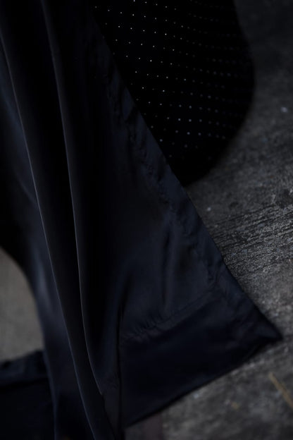 Black Korean Silk Dress with Stones Seesha Silk Dubatta with Silk Border