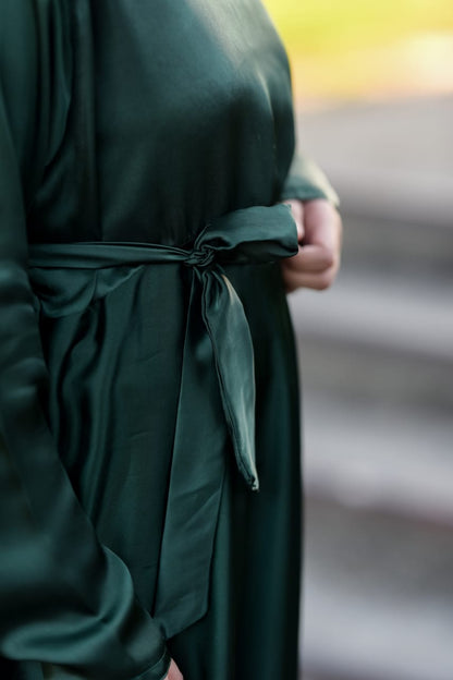 Green Maxi with Shamoz Silk Belt